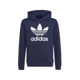 adidas Originals TREFOIL HOODIE HK0272 Blue Image 
