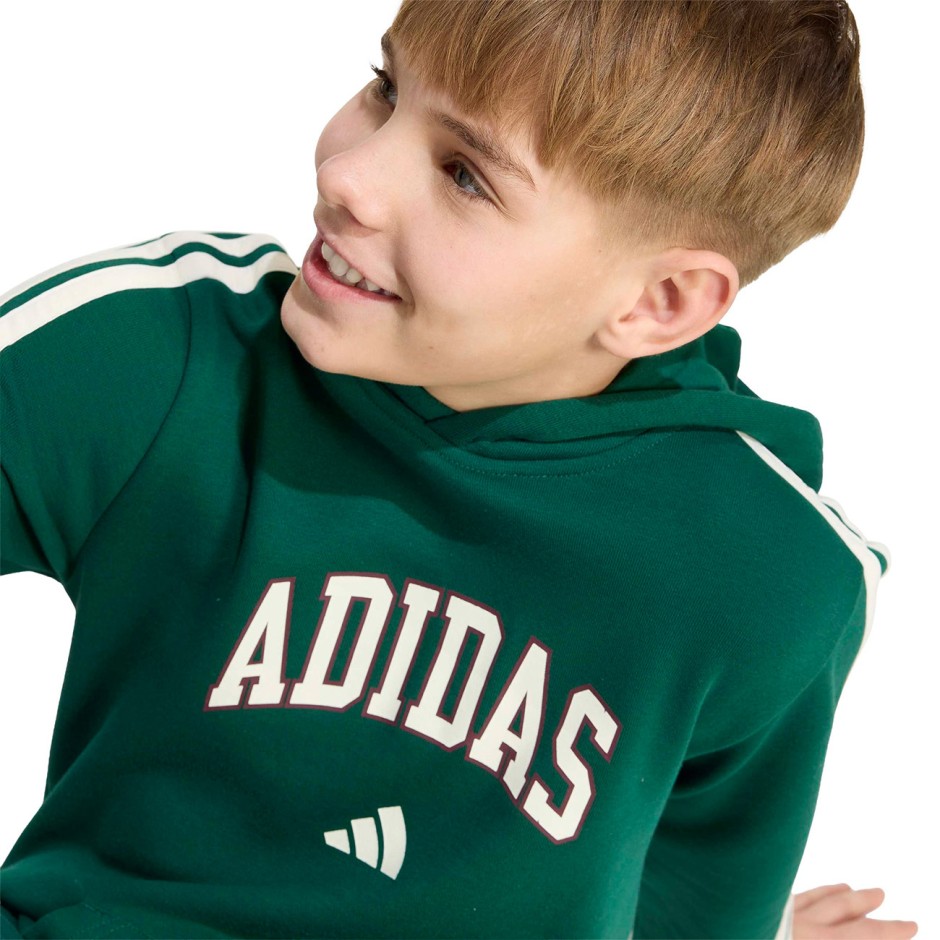 Kids' Hoodie Green - adidas Sportswear Codes Collegiate Graphic