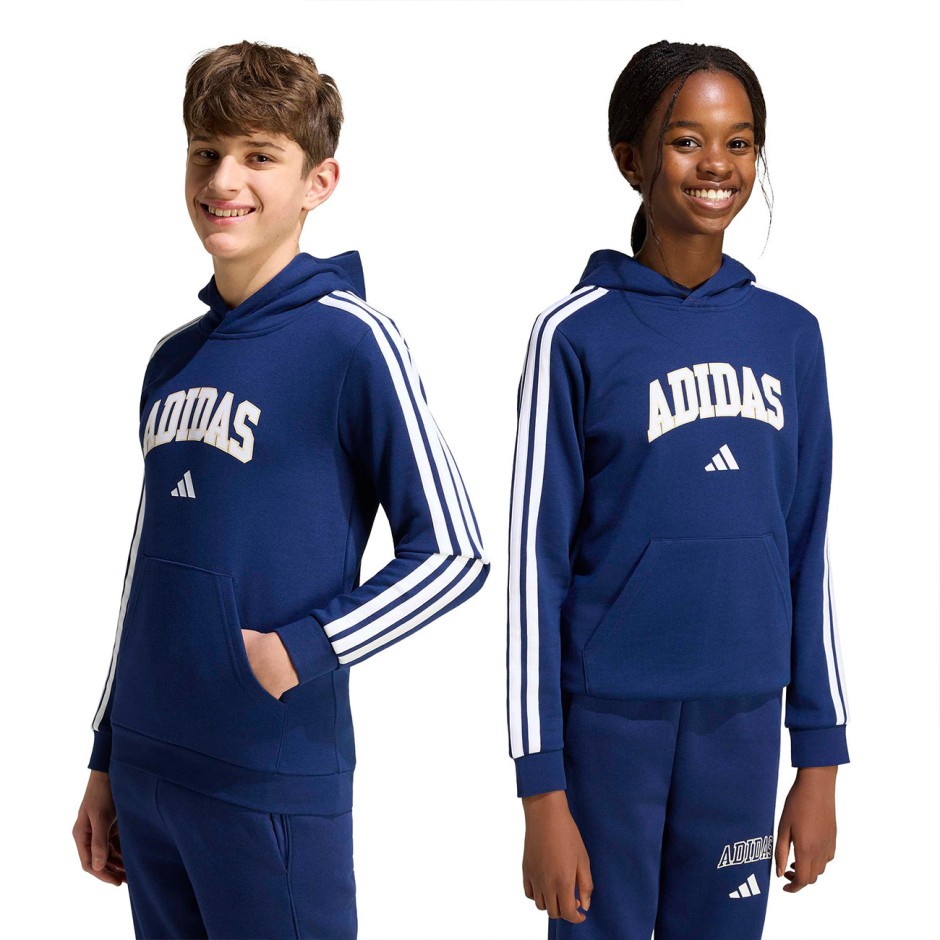 Kids' Hoodie Blue - adidas Sportswear Codes Collegiate Graphic