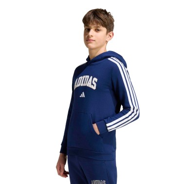 Kids' Hoodie Blue - adidas Sportswear Codes Collegiate Graphic