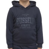 Russell Athletic Μπλε - Παιδική Μπλούζα Φούτερ Με Κουκούλα Εικόνα 