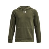 Under Armour Rival Fleece Χακί - Παιδική Μπλούζα Φούτερ Εικόνα 