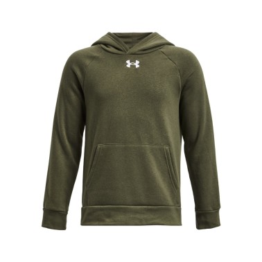Under Armour Rival Fleece Χακί - Παιδική Μπλούζα Φούτερ
