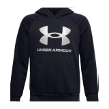 UNDER ARMOUR RIVAL FLEECE HOODIE 1357585-001 Black Image 