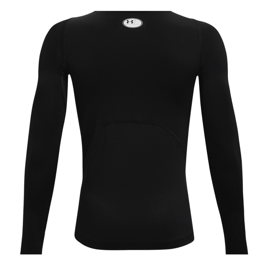Kids' Long-Sleeve Training Top Black - Under Armour HeatGear Armour
