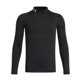 Kids' Long-Sleeve Training Top Black - Under Armour ColdGear Image 