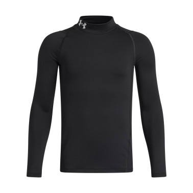 Kids' Long-Sleeve Training Top Black - Under Armour ColdGear