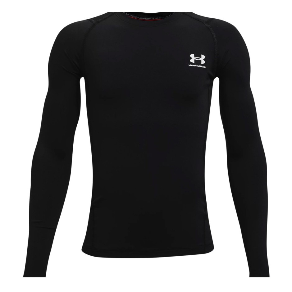 Kids' Long-Sleeve Training Top Black - Under Armour HeatGear Armour