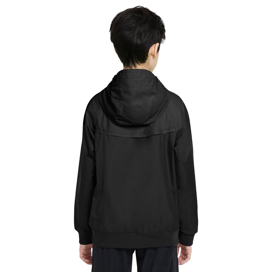 Nike Sportswear Windrunner Μαύρο - Παιδικό Αντιανεμικό Μπουφάν 