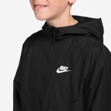 Παιδικό Μπουφάν Μαύρο - Nike Sportswear Windrunner Εικόνα 1