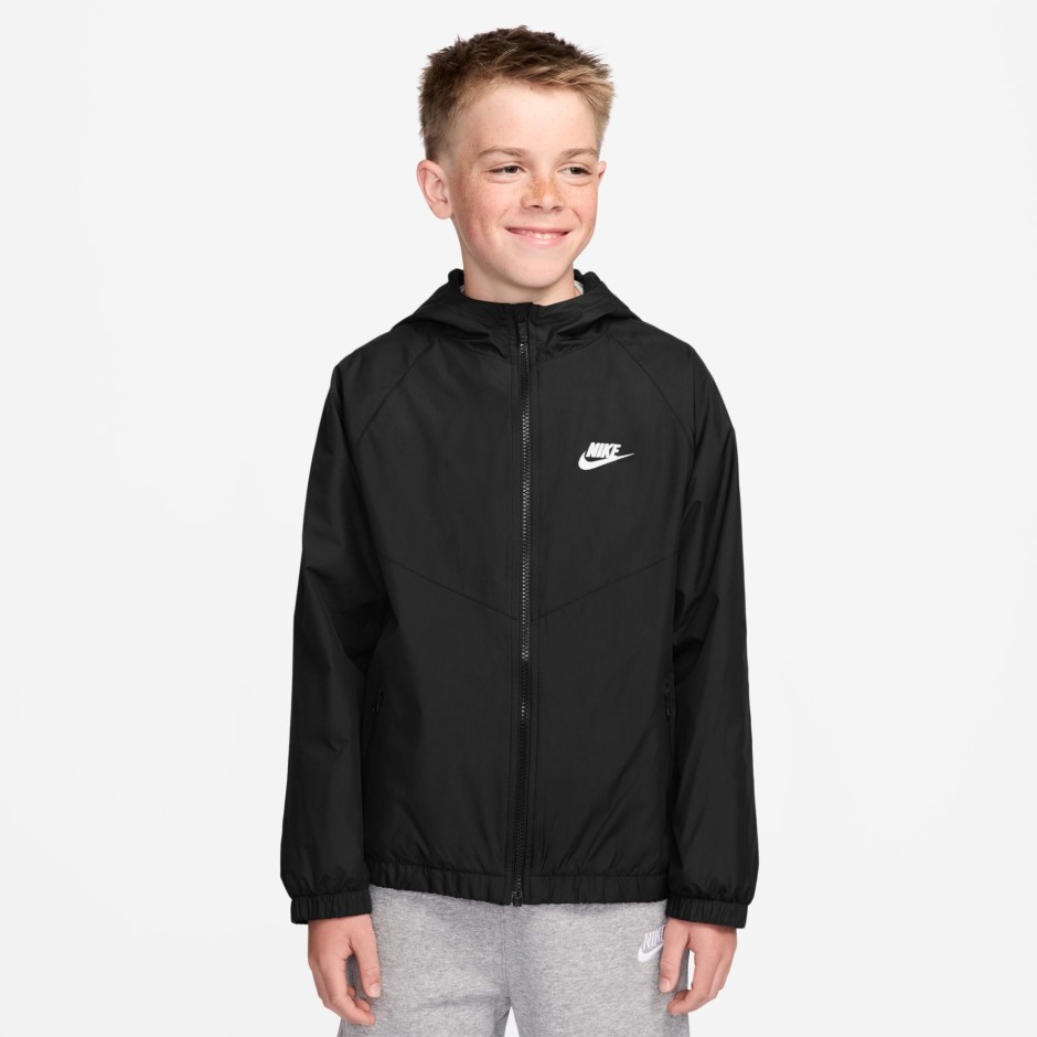 Παιδικό Μπουφάν Μαύρο - Nike Sportswear Windrunner