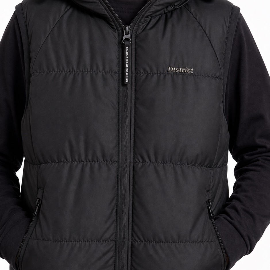 Kids' Vest Jacket Black - District75 