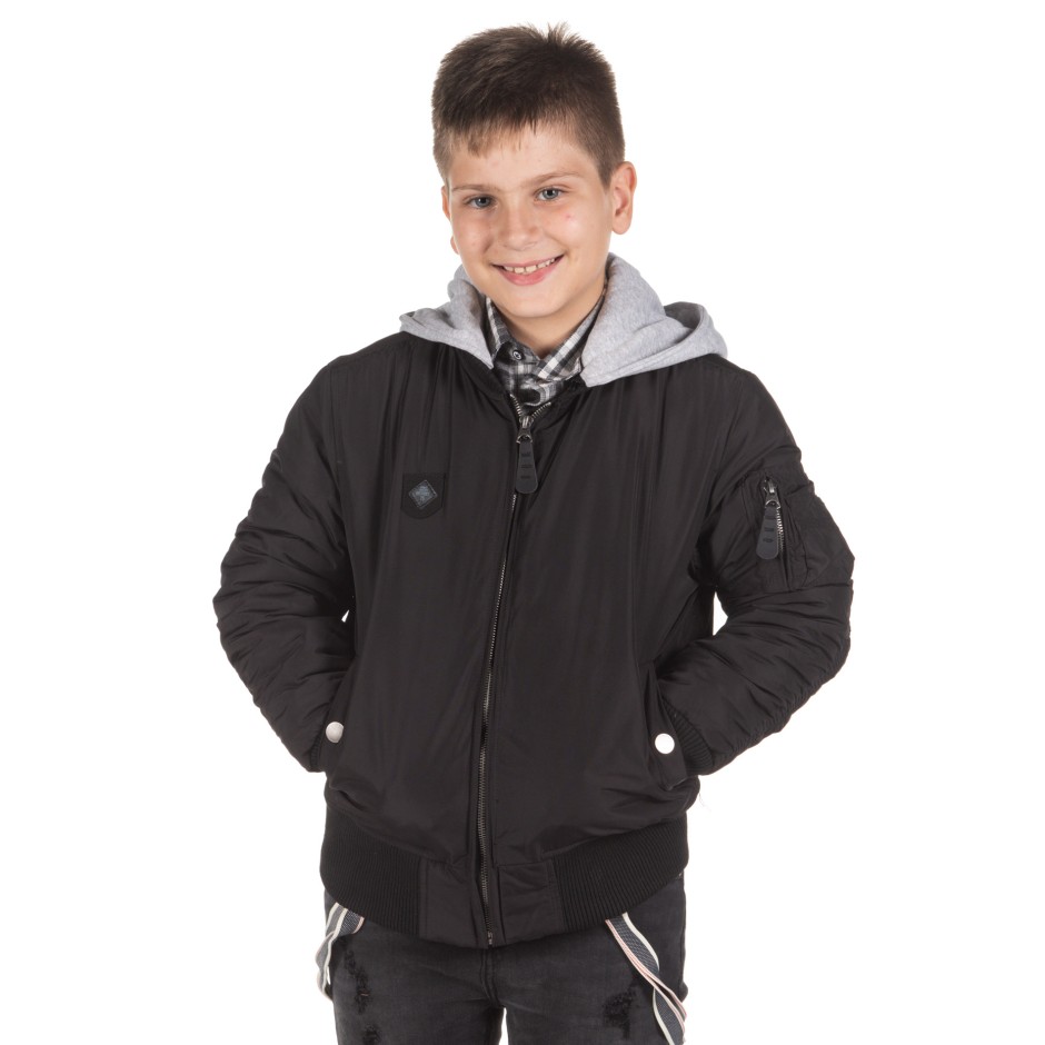 DISTRICT75 BOYS' JACKET 219KBJA-637 Black