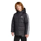 Παιδικό Μπουφάν Μαύρο - adidas Sportswear Essentials 3-Stripes Padded Εικόνα 