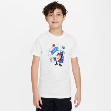 Παιδική Κοντομάνικη Μπλούζα Λευκή - Nike Sportswear