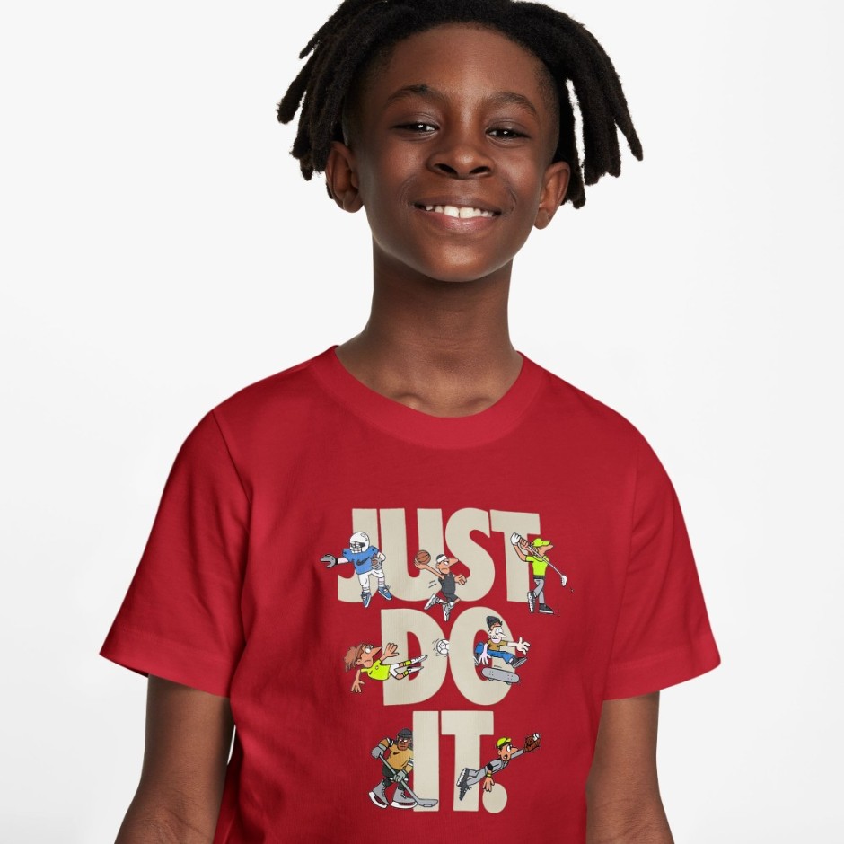 NIKE K NSW TEE JDI MULTI SPORT FN9667-657 Red
