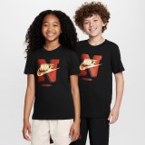 NIKE K NSW TEE FUTURA HBR SSNL FZ5125-010 Black Image 1