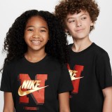 NIKE K NSW TEE FUTURA HBR SSNL FZ5125-010 Black Image 4