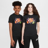 NIKE K NSW TEE BOXY 1 FUTURA FZ5166-010 Black Image 1