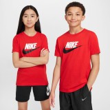 NIKE K NSW TEE FUTURA HBR FZ5178-657 Red Image 3