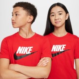 NIKE K NSW TEE FUTURA HBR FZ5178-657 Red Image 4