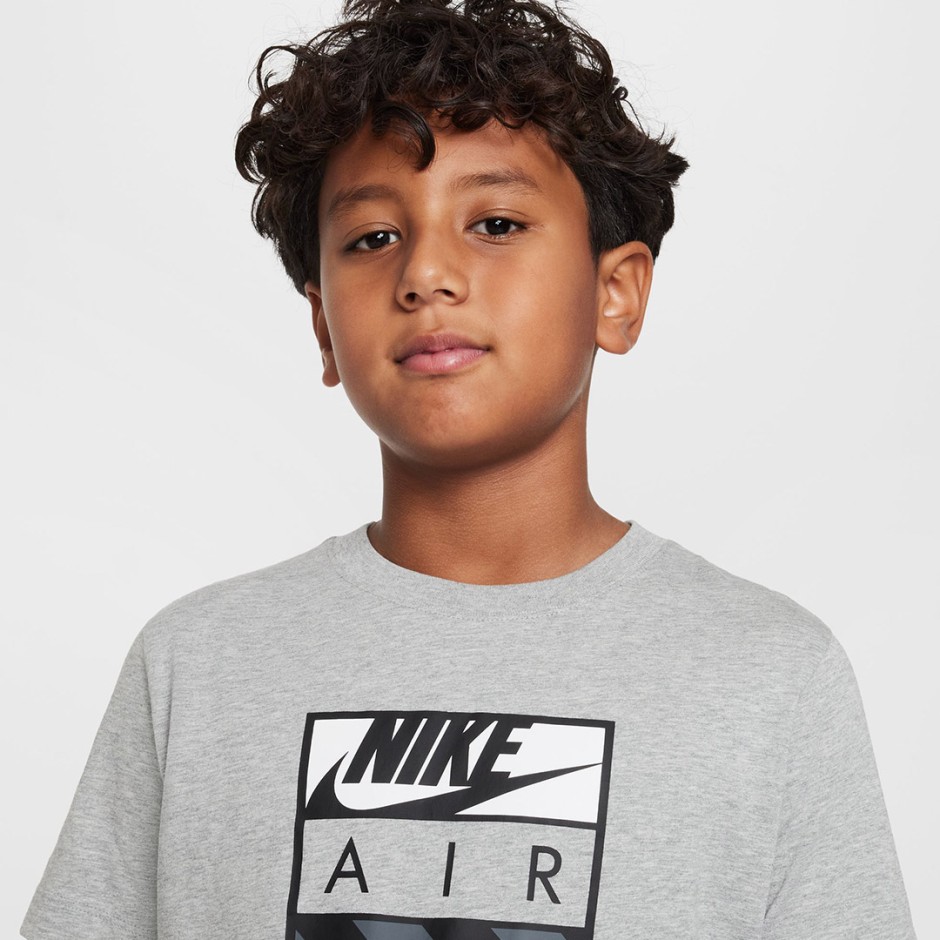 Παιδική Κοντομάνικη Μπλούζα Γκρι - Nike Air