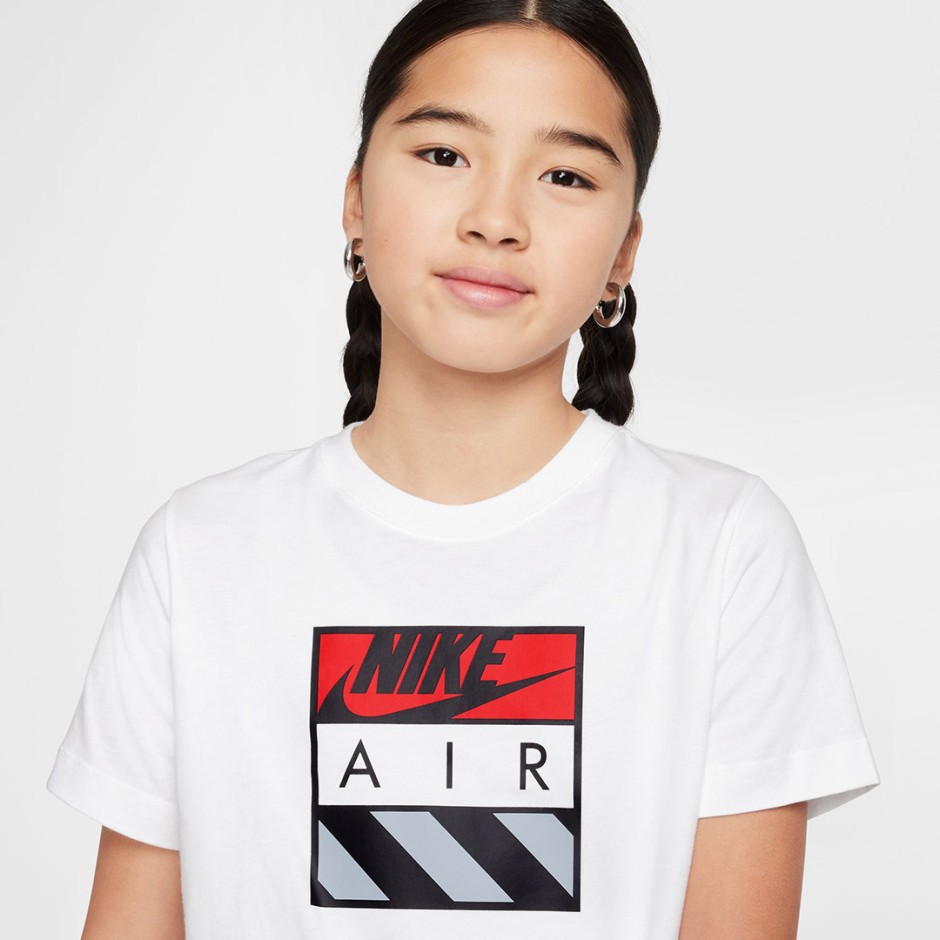Παιδική Κοντομάνικη Μπλούζα Λευκή - Nike Air