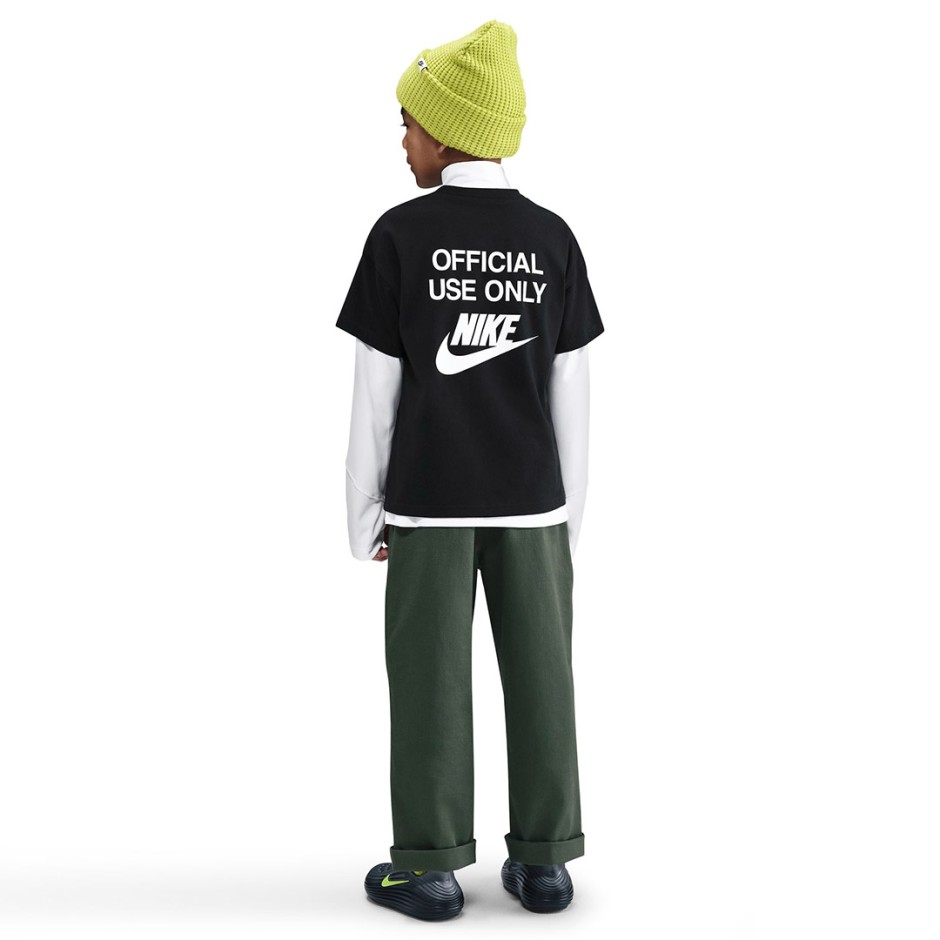 Παιδική Κοντομάνικη Μπλούζα Μαύρη - Nike Sportswear Remix