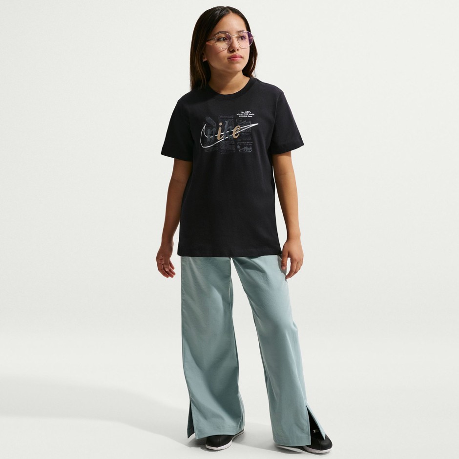 Παιδική Κοντομάνικη Μπλούζα Μαύρη - Nike Sportswear Club