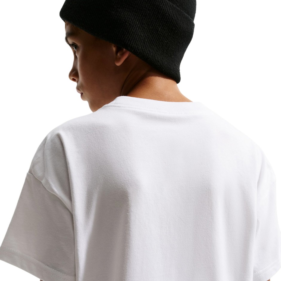 Παιδική Κοντομάνικη Μπλούζα Λευκή - Nike SB