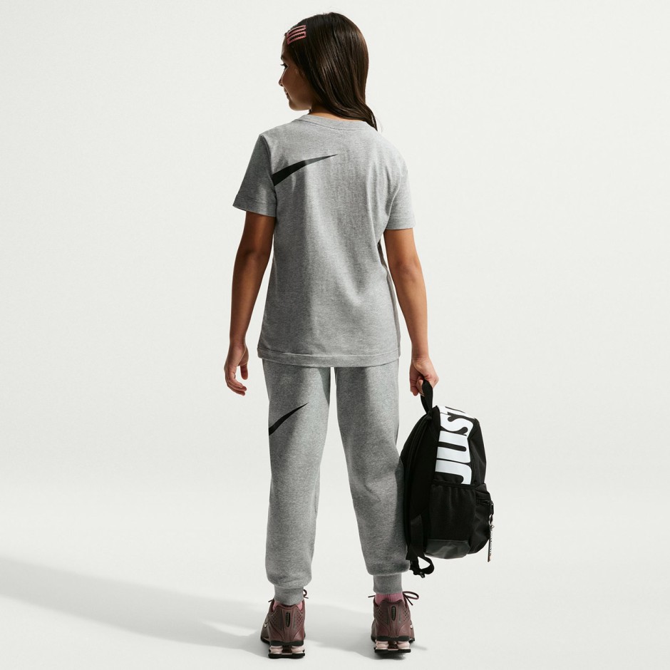 Παιδική Κοντομάνικη Μπλούζα Γκρι - Nike Sportswear Club