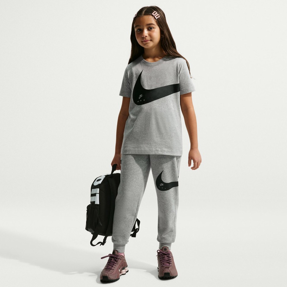 Παιδική Κοντομάνικη Μπλούζα Γκρι - Nike Sportswear Club