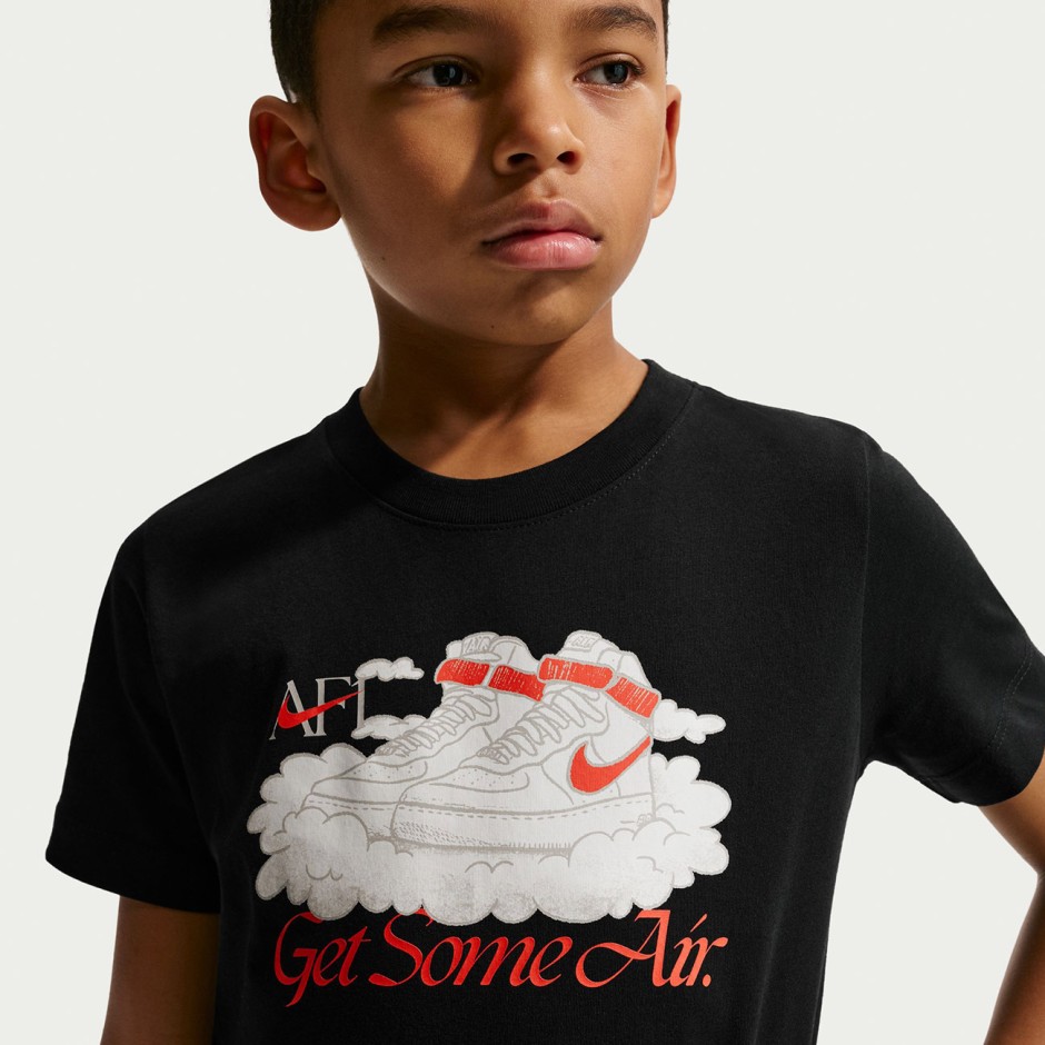 Παιδική Κοντομάνικη Μπλούζα Μαύρη - Nike Sportswear