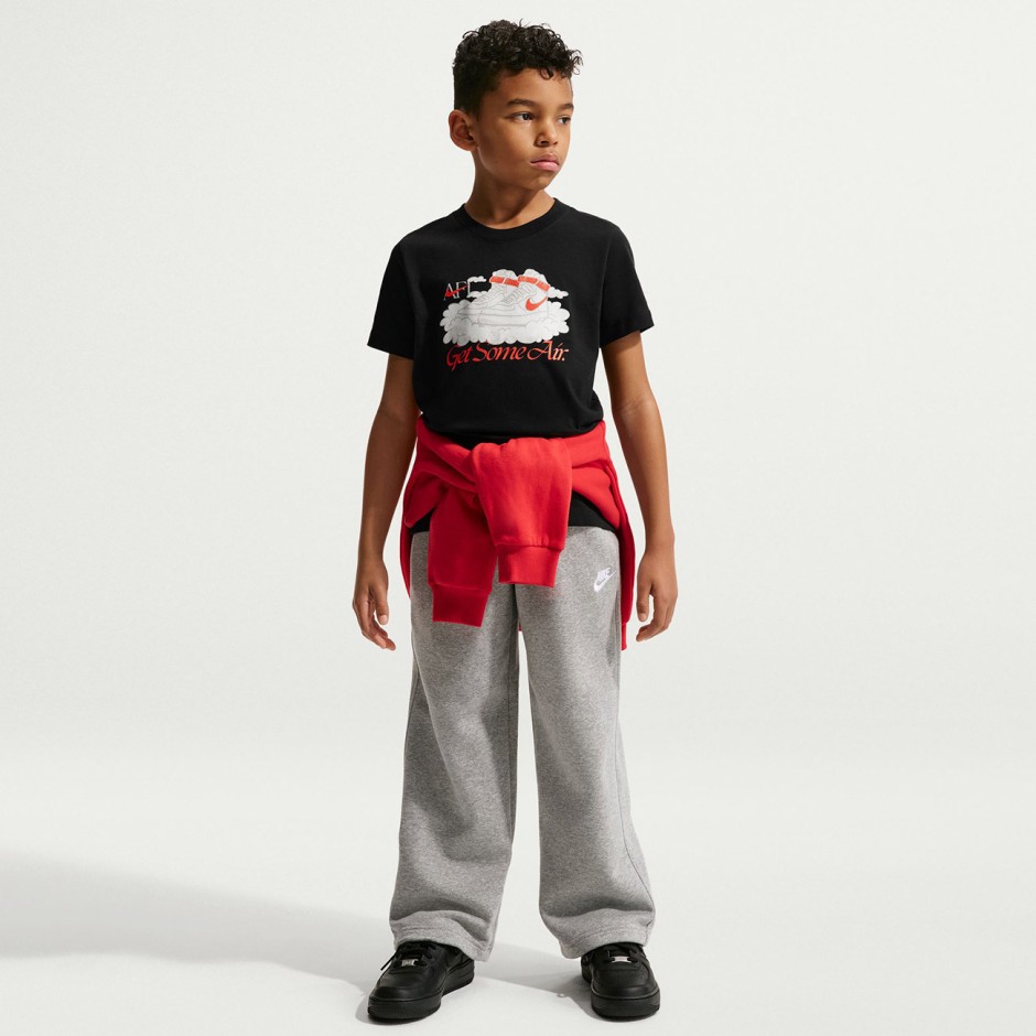 Παιδική Κοντομάνικη Μπλούζα Μαύρη - Nike Sportswear