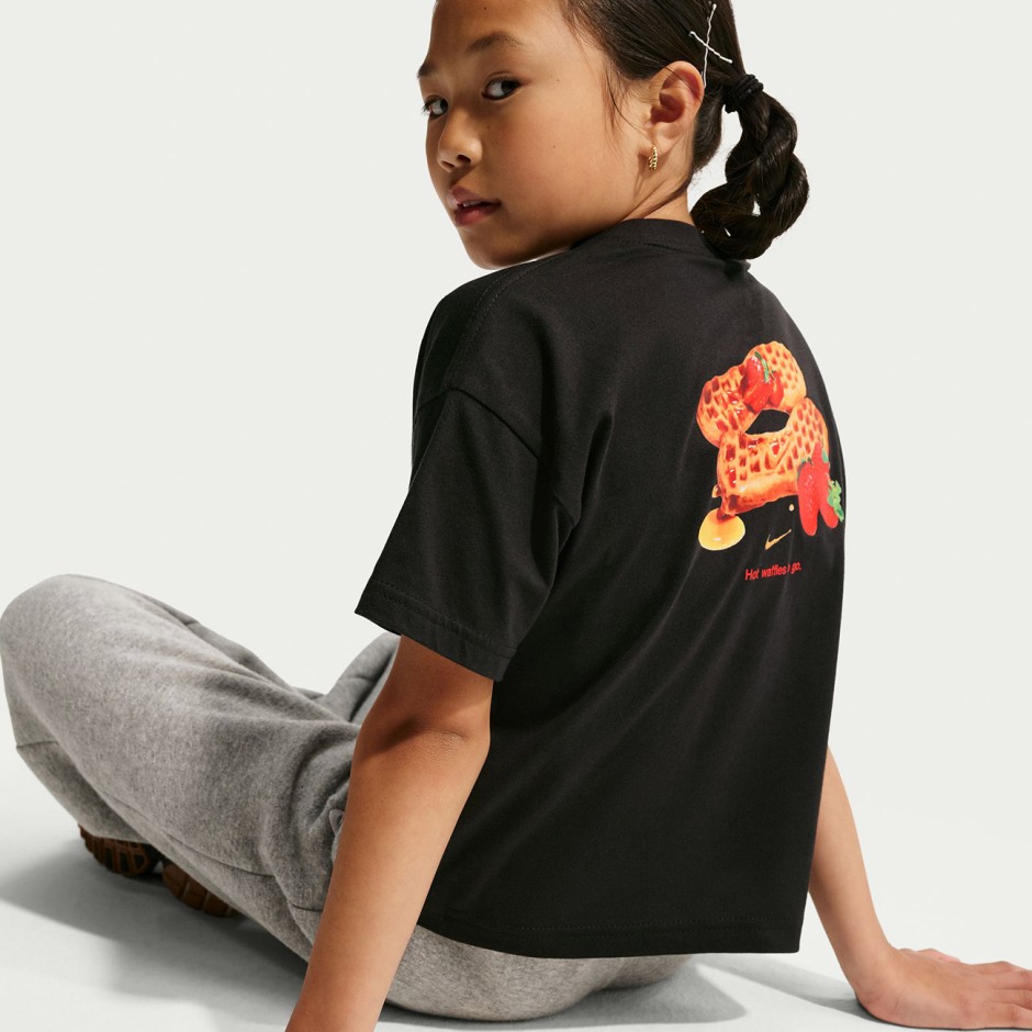 Παιδική Κοντομάνικη Μπλούζα Μαύρη - Nike Sportswear