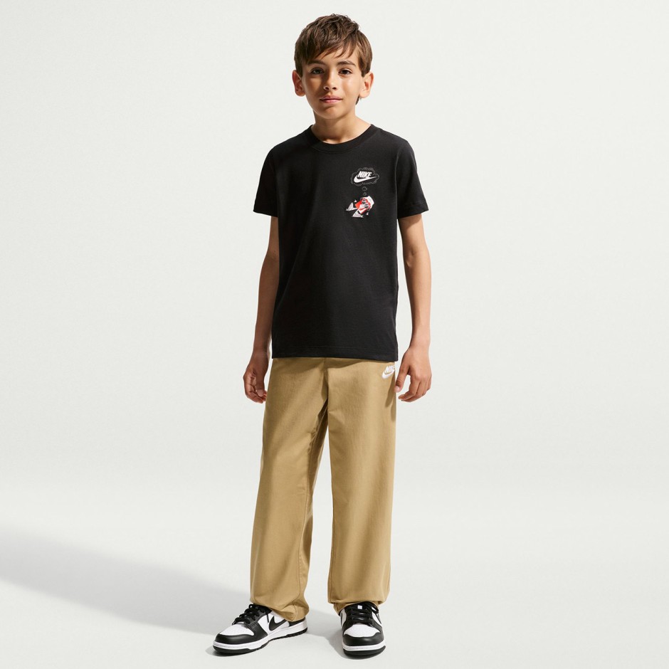 Παιδική Κοντομάνικη Μπλούζα Μαύρη - Nike Sportswear