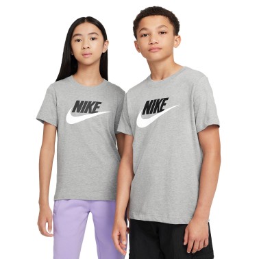 Παιδική Κοντομάνικη Μπλούζα Γκρι - Nike Sportswear