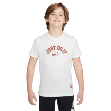Παιδική Κοντομάνικη Μπλούζα Λευκή - Nike Sportswear