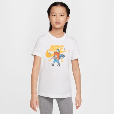 Παιδική Κοντομάνικη Μπλούζα Λευκή - Nike Sportswear