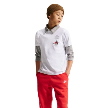 Παιδική Κοντομάνικη Μπλούζα Λευκή - Nike Sportswear