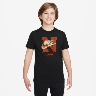 Παιδική Κοντομάνικη Μπλούζα Μαύρη - Nike Sportswear