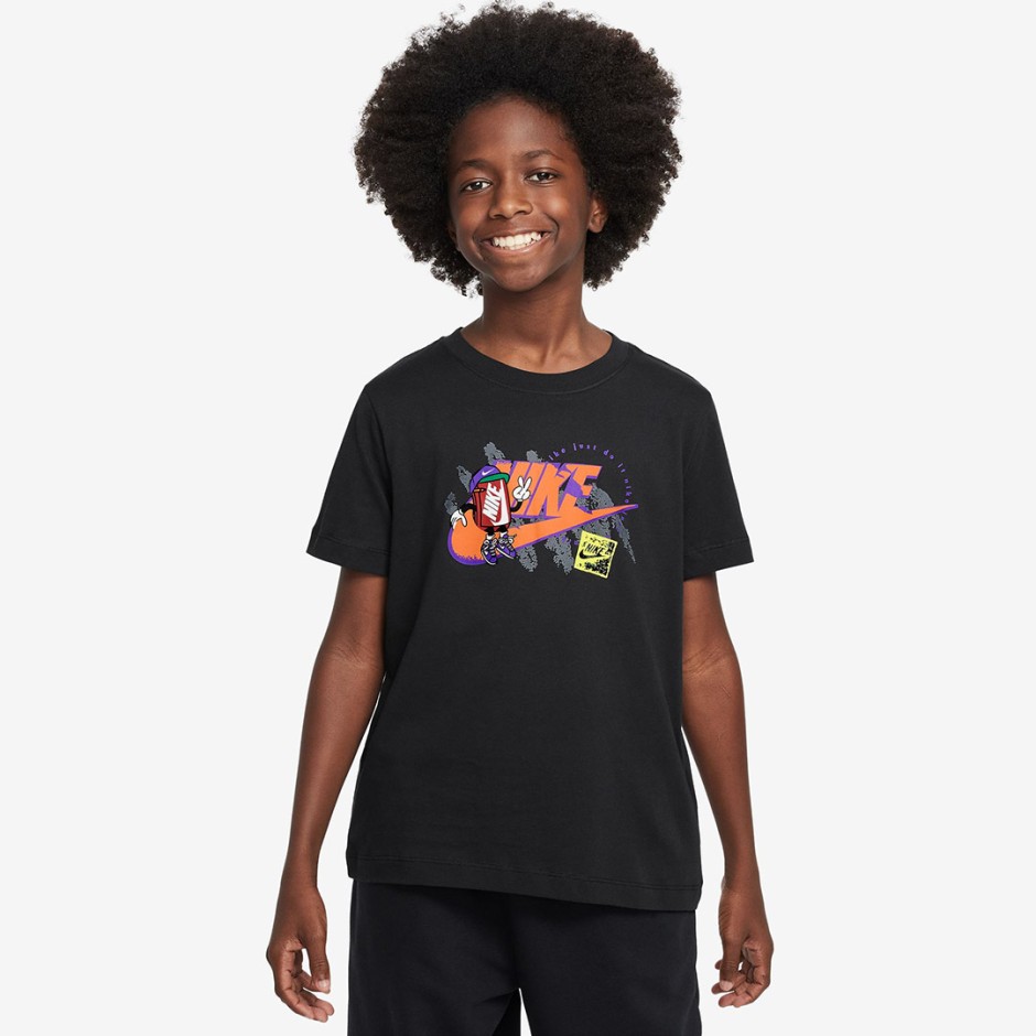 NIKE K NSW TEE BOXY 1 FUTURA FZ5166-010 Black
