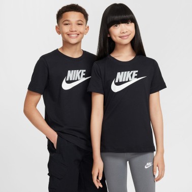 Παιδική Κοντομάνικη Μπλούζα Μαύρη - Nike Sportswear