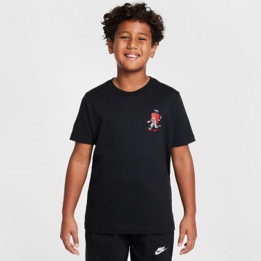 Παιδική Κοντομάνικη Μπλούζα Μαύρη - Nike Sportswear