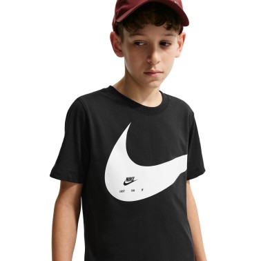 Kids' T-Shirt Black - Nike Sportswear Club 
