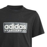 Παιδική Κοντομάνικη Μπλούζα Μαύρη - adidas Performance Camo Linear Graphic Εικόνα 2