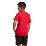 Kids' T-Shirt Red - adidas Sportswear Camo Linear Graphic Image 0