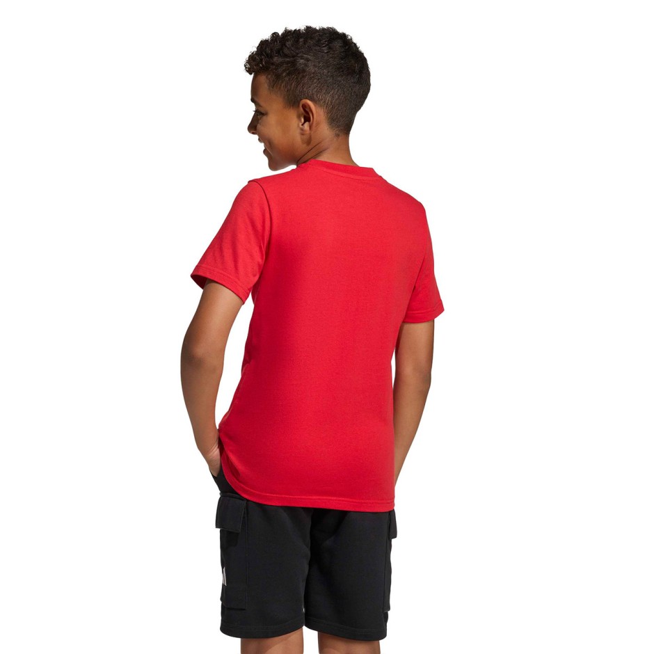 Kids' T-Shirt Red - adidas Sportswear Camo Linear Graphic
