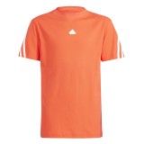Παιδική Κοντομάνικη Μπλούζα Κόκκινη - adidas Performance Future Icons 3-Stripes Εικόνα 