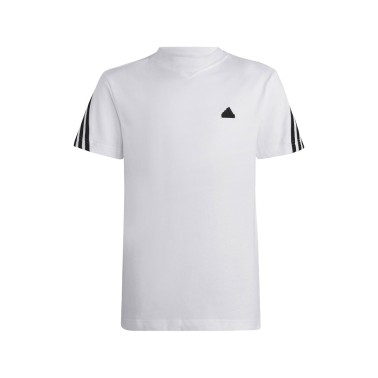 Παιδική Κοντομάνικη Μπλούζα Λευκή - adidas Sportswear Future Icons 3-Stripes